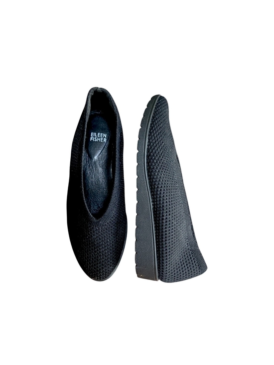 Eileen Fisher Shoes - Eileen Fisher Black Knit Slip-Resistant Ballet Flats